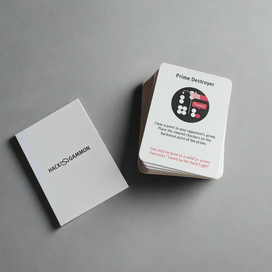 Hackgammon, Gioco di carte del Backgammon