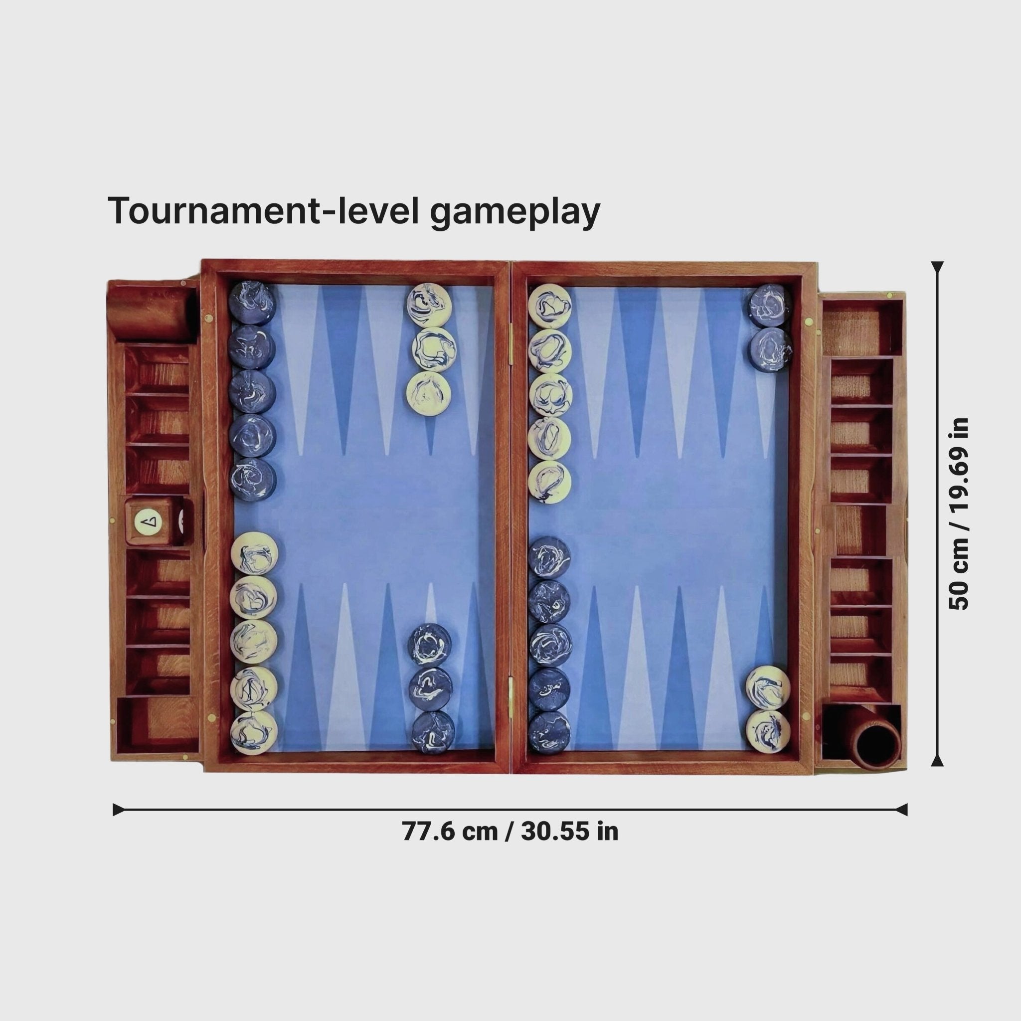 Earth Board - Neptune, Size: Tournament - Backgammon Galaxy