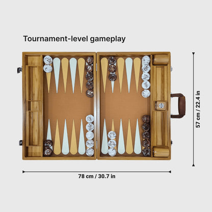 FM Gammon - American Cherry, Size: Tournament - Backgammon Galaxy
