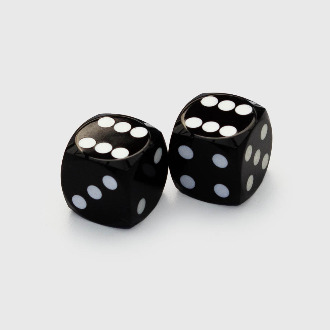 Black backgammon precision dice