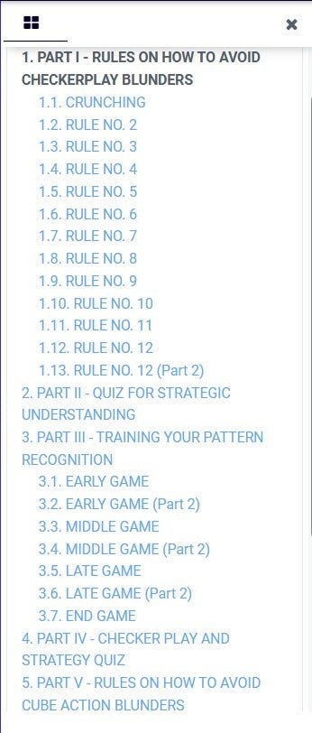 How to Not Suck at Backgammon, by Marc Olsen, Online Interactive E-Book - Backgammon Galaxy