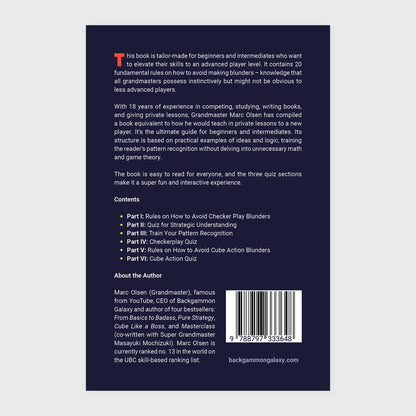 How to Not Suck at Backgammon, by Marc Olsen, Print book, Softcover - Backgammon Galaxy