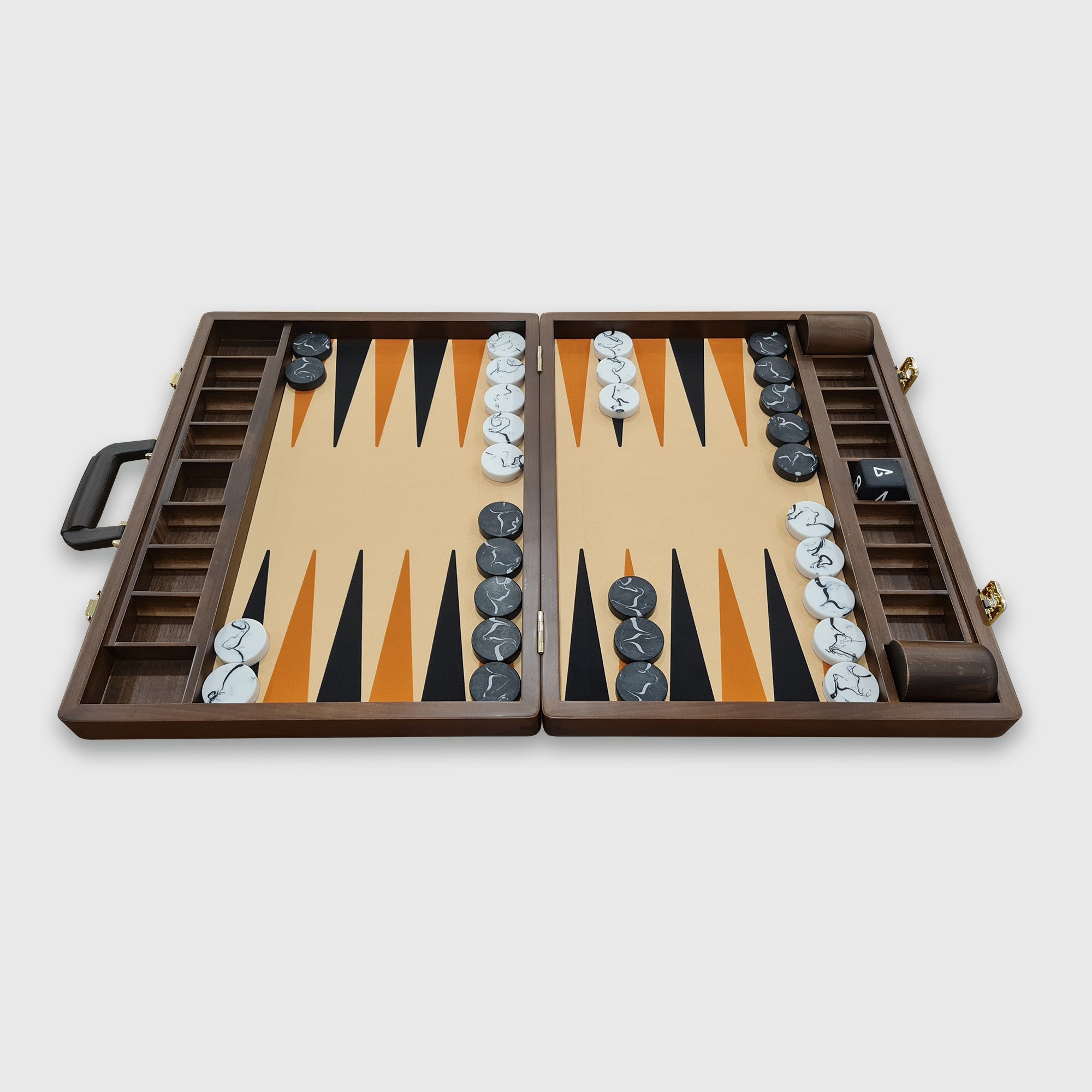Monte Carlo Backgammon Set - Tournament Size Premium Design