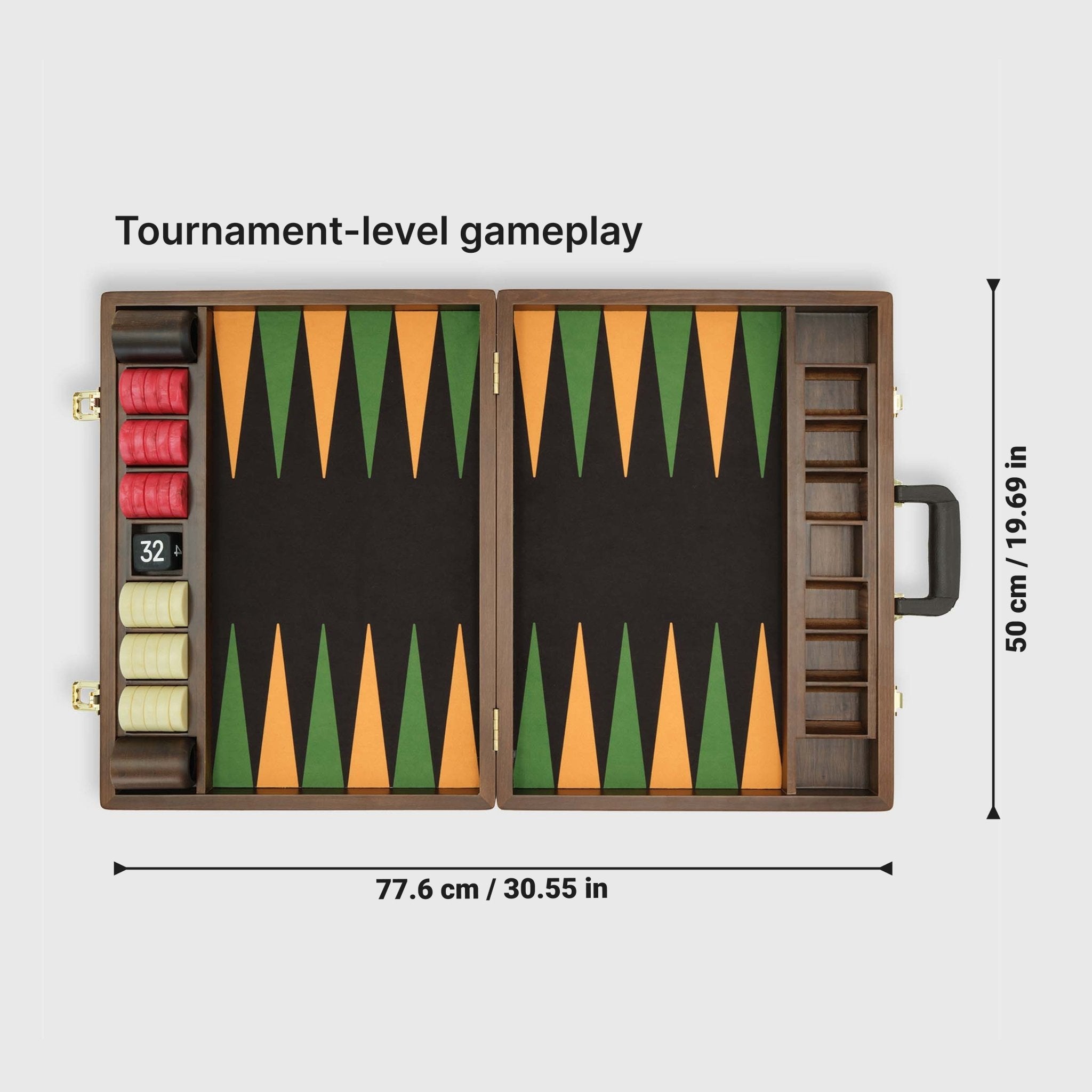 Monte Carlo - X-22, Size: Tournament - Backgammon Galaxy, Backgammon Set