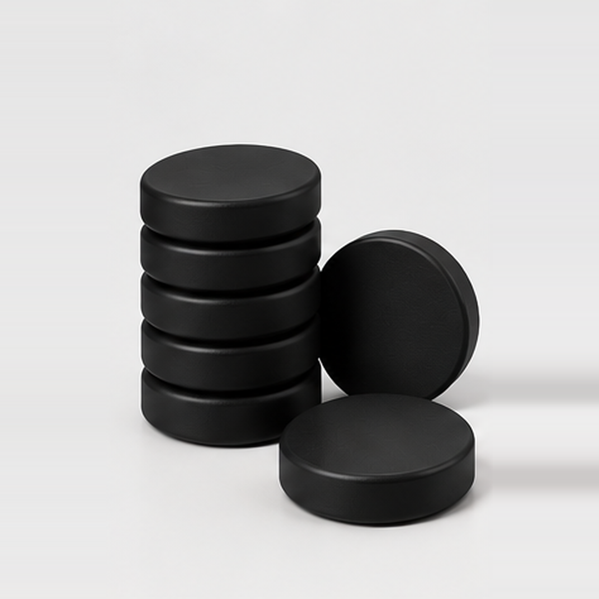 Nova Checkers, Set of 15, Black