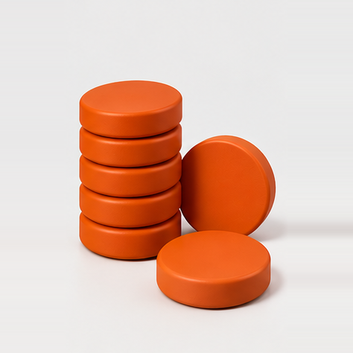 Nova Checkers, Set of 15, Orange