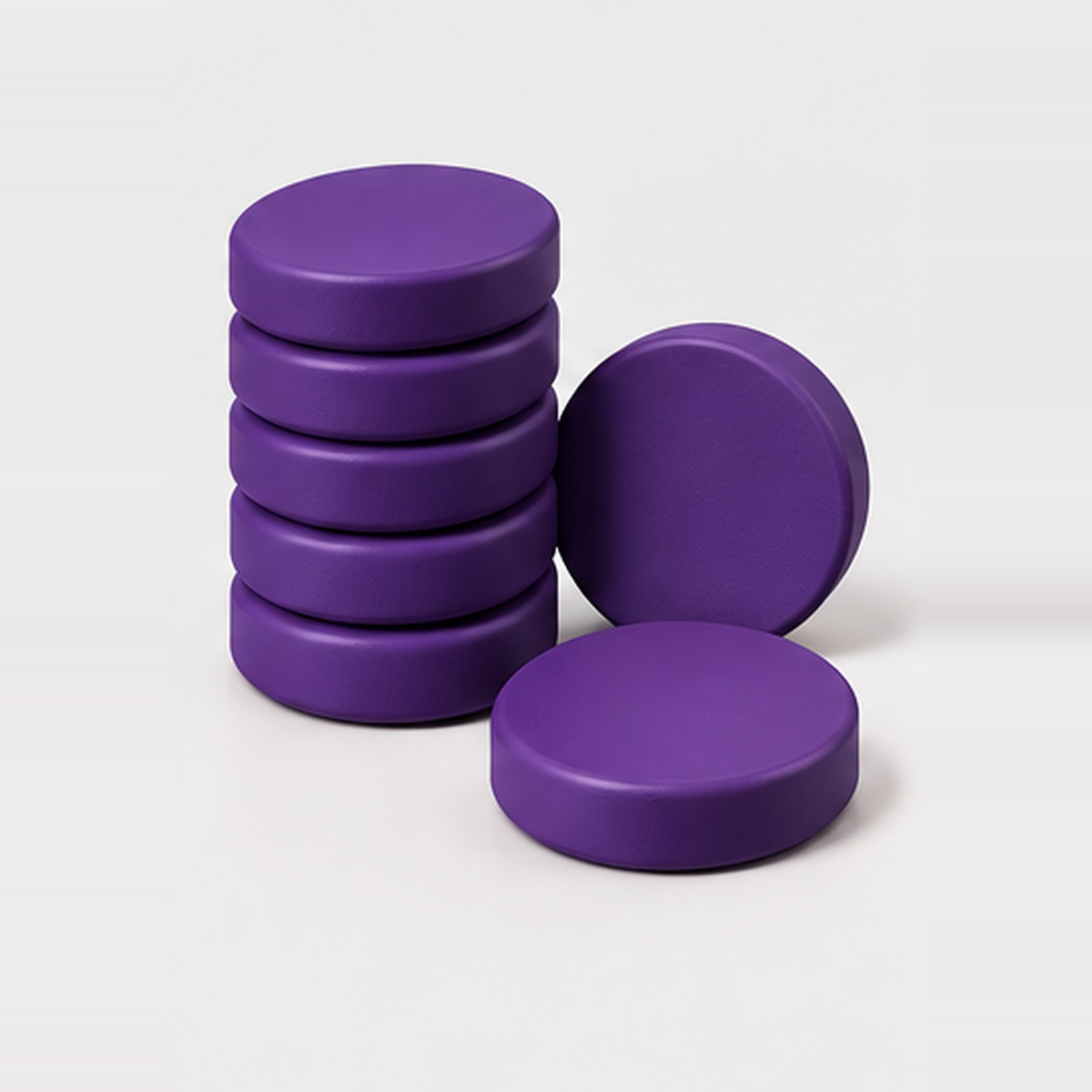 Nova Checkers, Set of 15, Purple