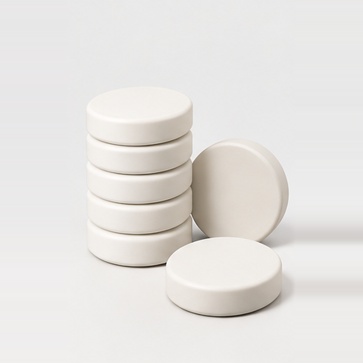 Nova Checkers, Set of 15, White