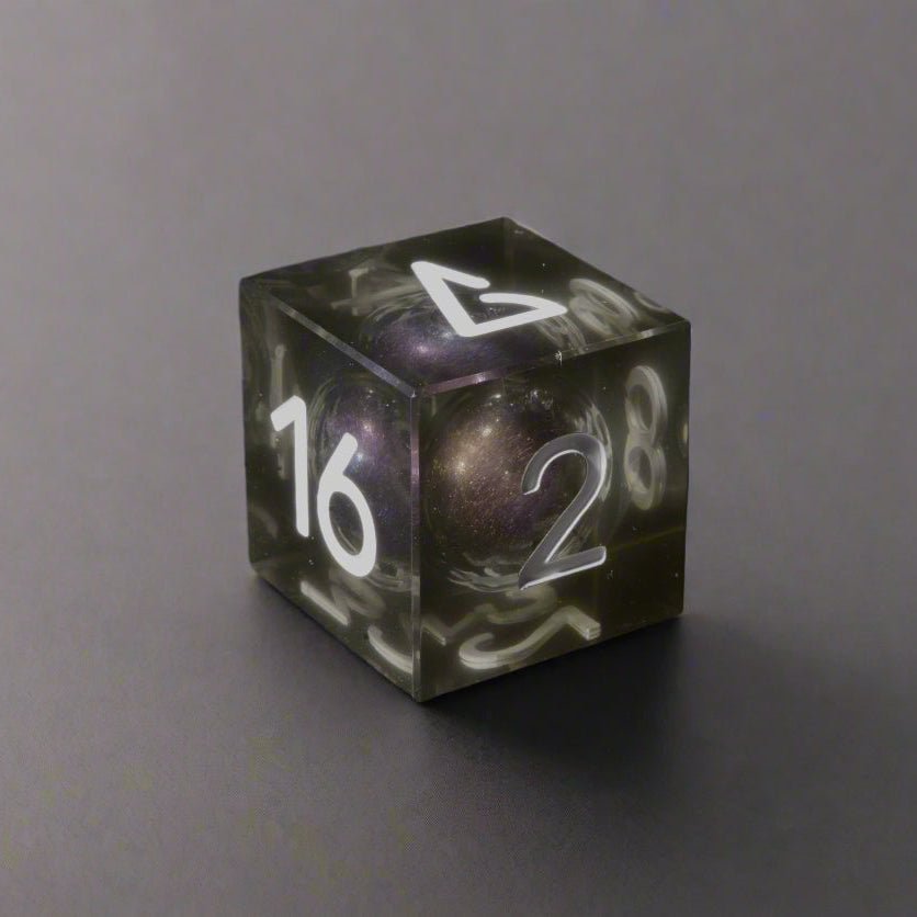 Nucleus Cube A, Backgammon Doubling Cube, Liquid Core, 38mm/1.5in - Backgammon Galaxy