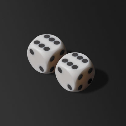 Precision Dice Pair, Glossy, Outlet, United Kingdom - Backgammon Galaxy