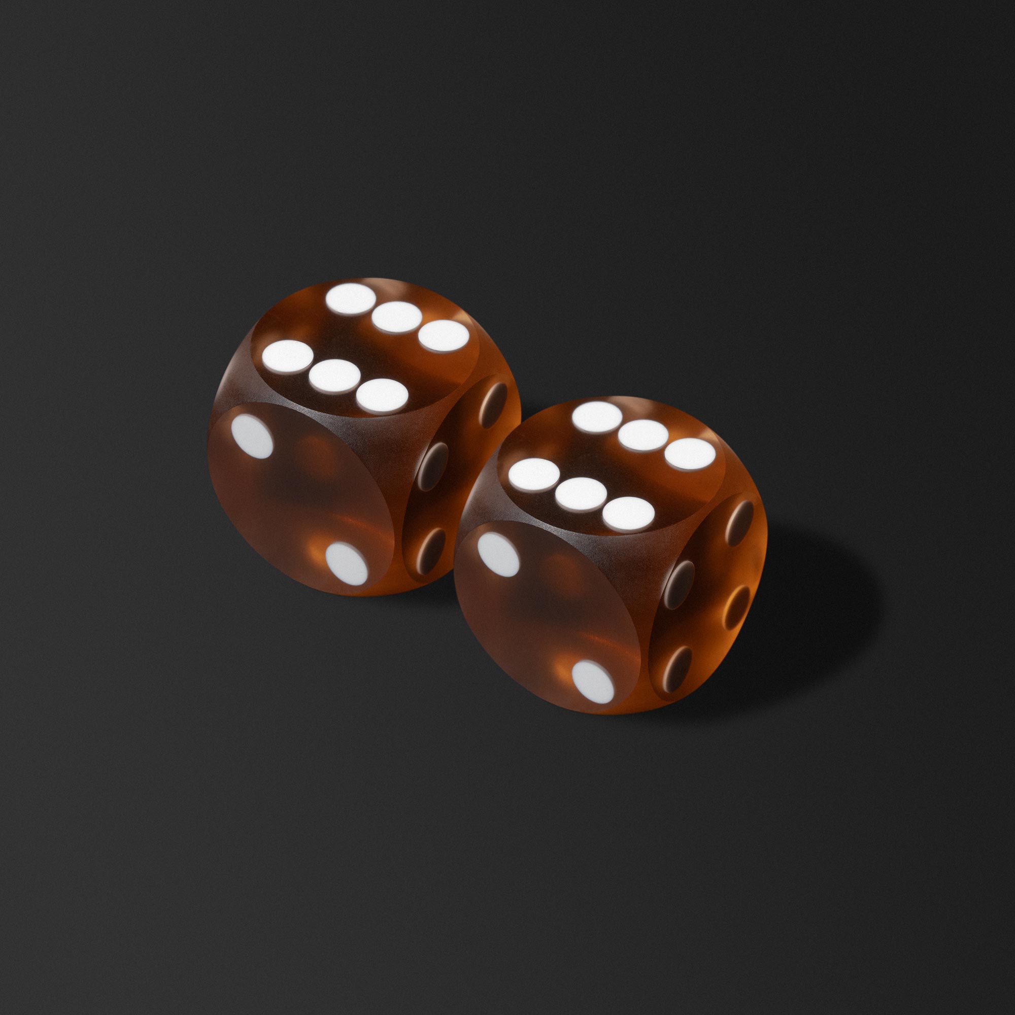 Precision Dice Pair, Glossy, Outlet, United Kingdom - Backgammon Galaxy