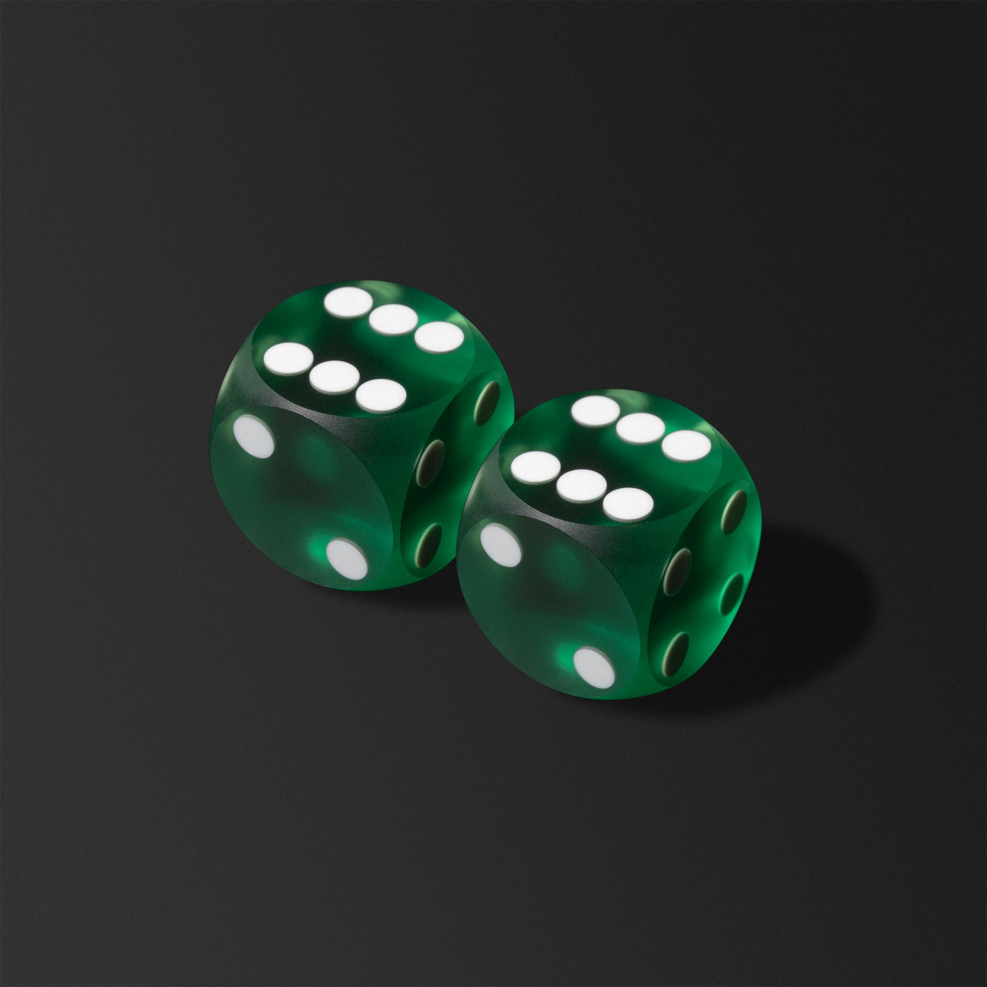 Precision Dice Pair, Glossy, Outlet, United Kingdom - Backgammon Galaxy