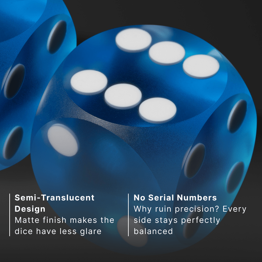 Precision Dice Pair, Glossy, Outlet, United Kingdom - Backgammon Galaxy