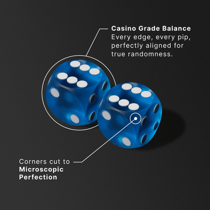Precision Dice Pair, Glossy, Outlet, United Kingdom - Backgammon Galaxy