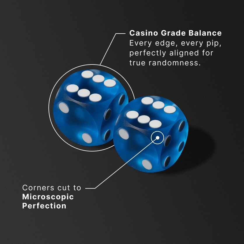 Precision Dice Pair, Glossy, Outlet, United Kingdom - Backgammon Galaxy