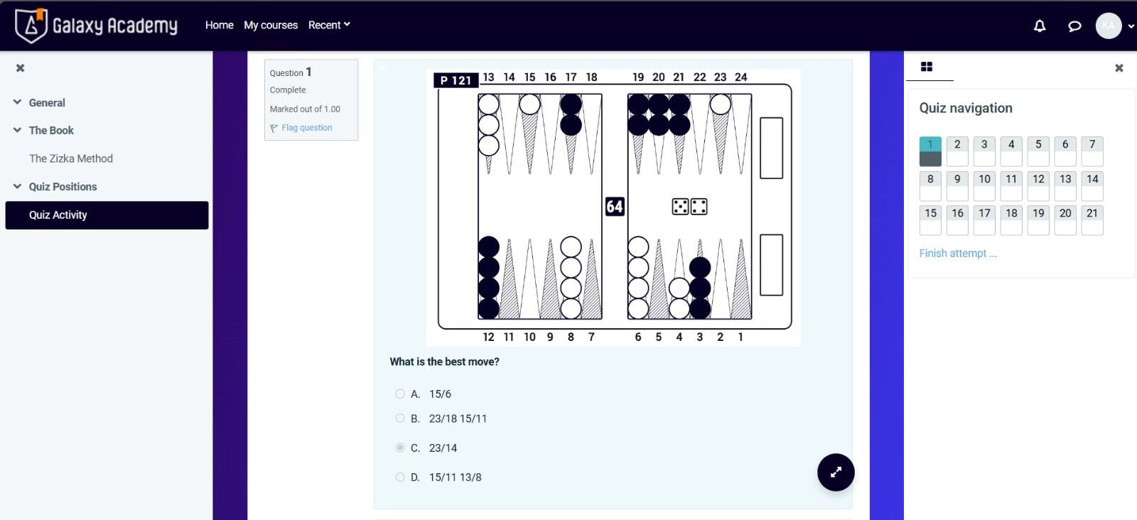The Zizka Method - Dominating Backgammon Through Storytelling, Online Interactive E-Book - Backgammon Galaxy