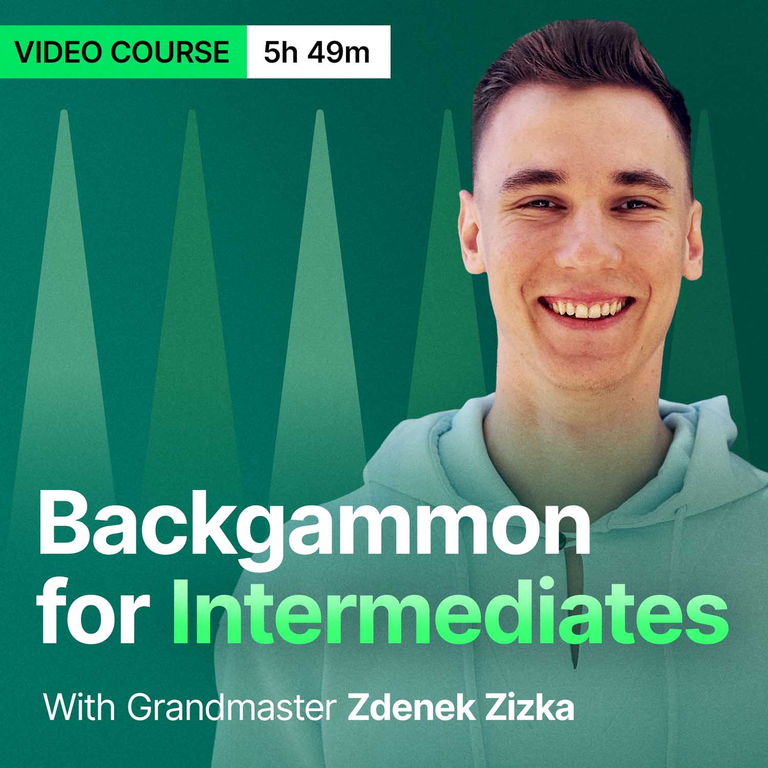 backgammon for intermediates video course feating zdenek zizka smiling
