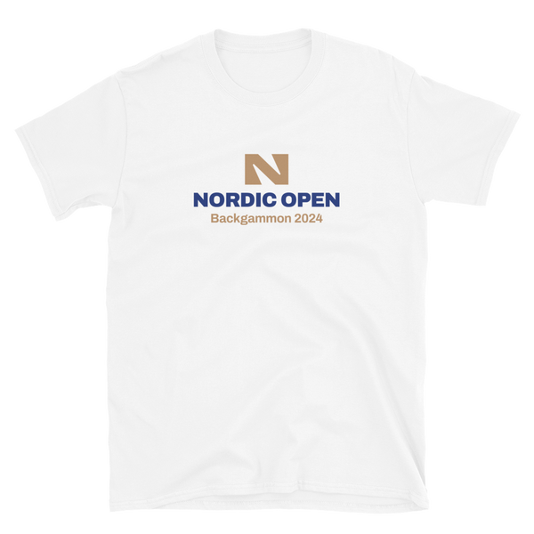 Nordic Open 2025 Tshirt (White) Backgammon Galaxy