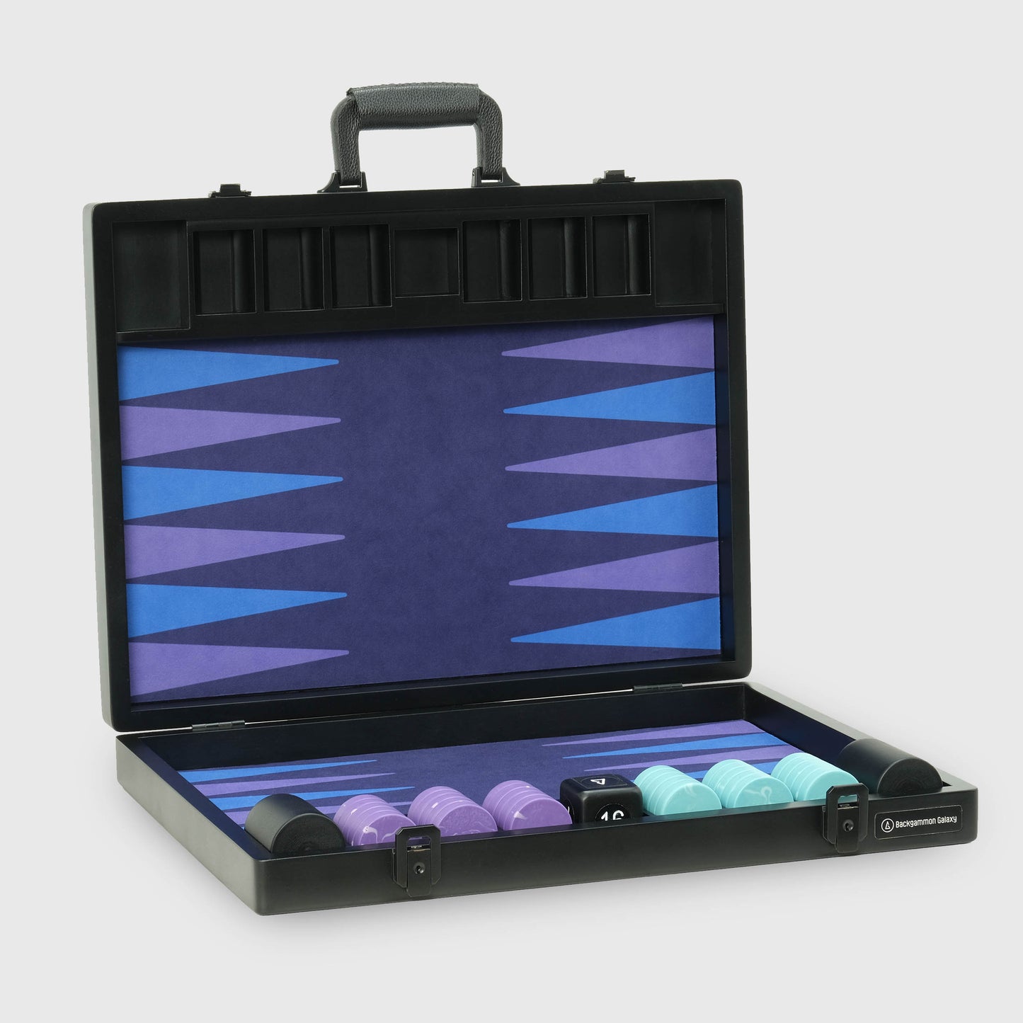 Das VOID-Brett, 2. Generation, Aurora Edition, Interstellar-Serie, Luxus-Backgammon-Set, von Backgammon Galaxy