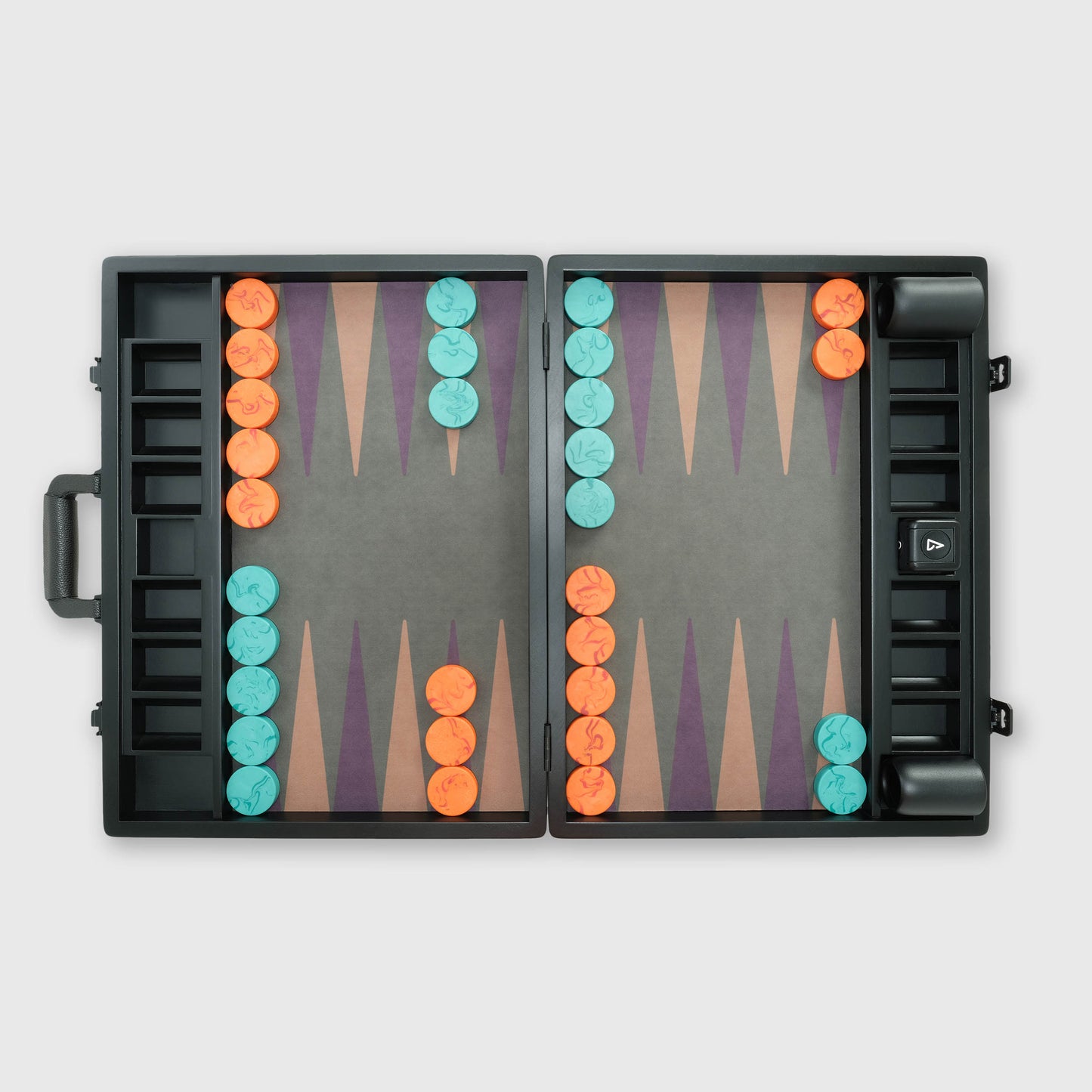 Tabellone VOID, 2° generazione, edizione Cassio, serie Interstellar, set backgammon di lusso, di Backgammon Galaxy