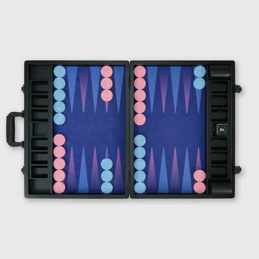 Tabellone VOID, 2° generazione, edizione Quantum, serie Interstellar, set backgammon di lusso, di Backgammon Galaxy