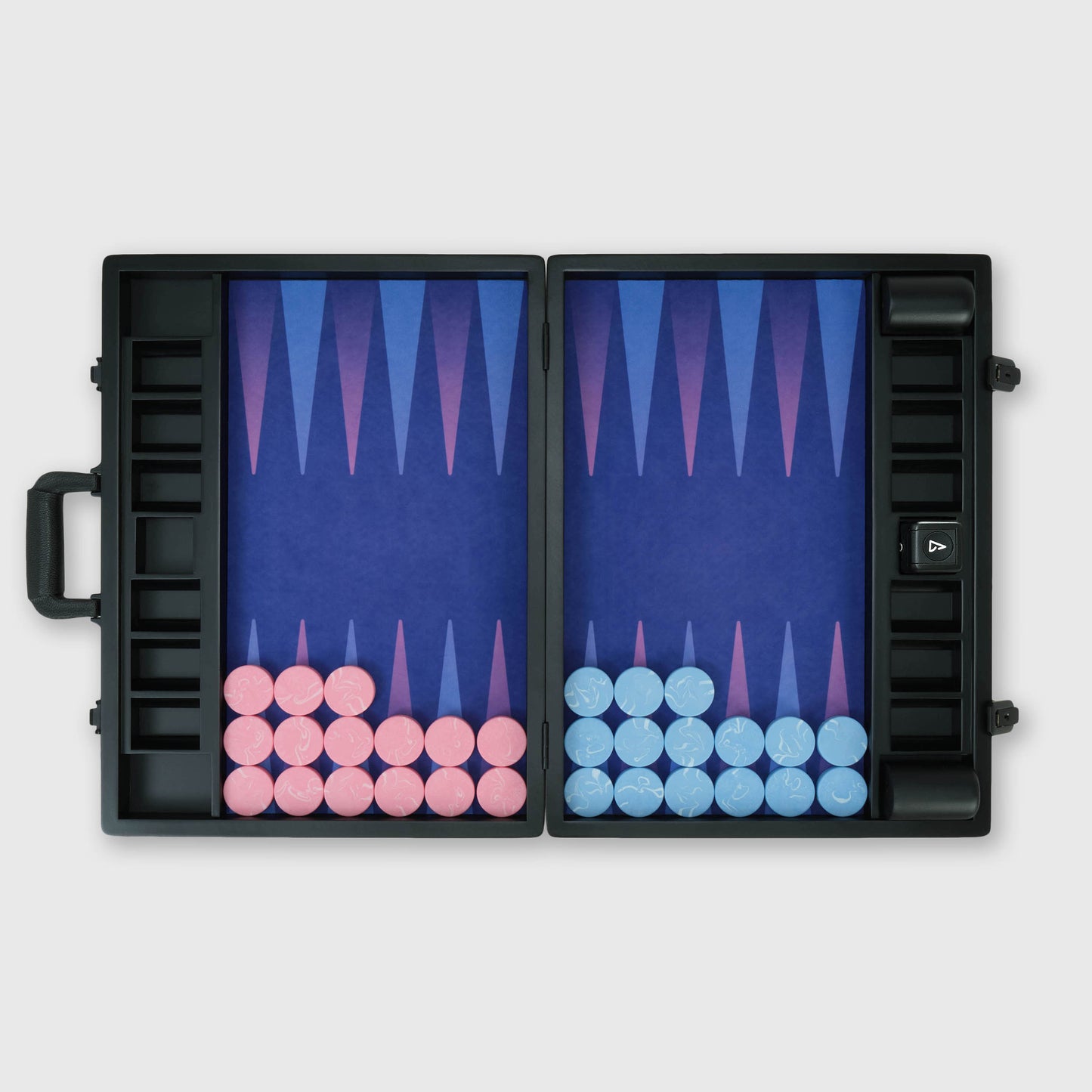 Das VOID Board, 2. Generation, Quantum Edition, Interstellar Series, Luxus-Backgammon-Set, von Backgammon Galaxy