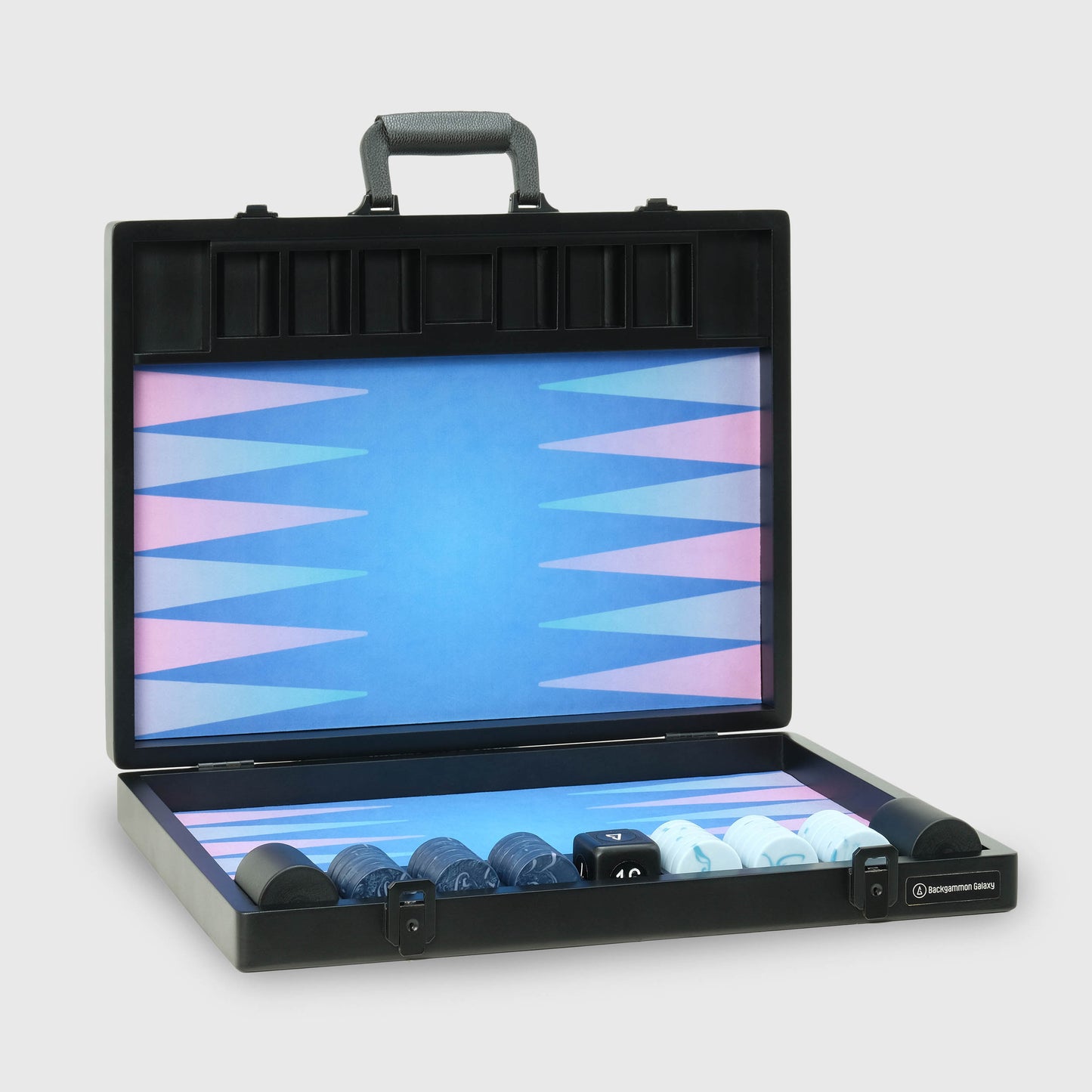 Das VOID-Brett, 2. Generation, Vega Edition, Interstellar-Serie, Luxus-Backgammon-Set, von Backgammon Galaxy