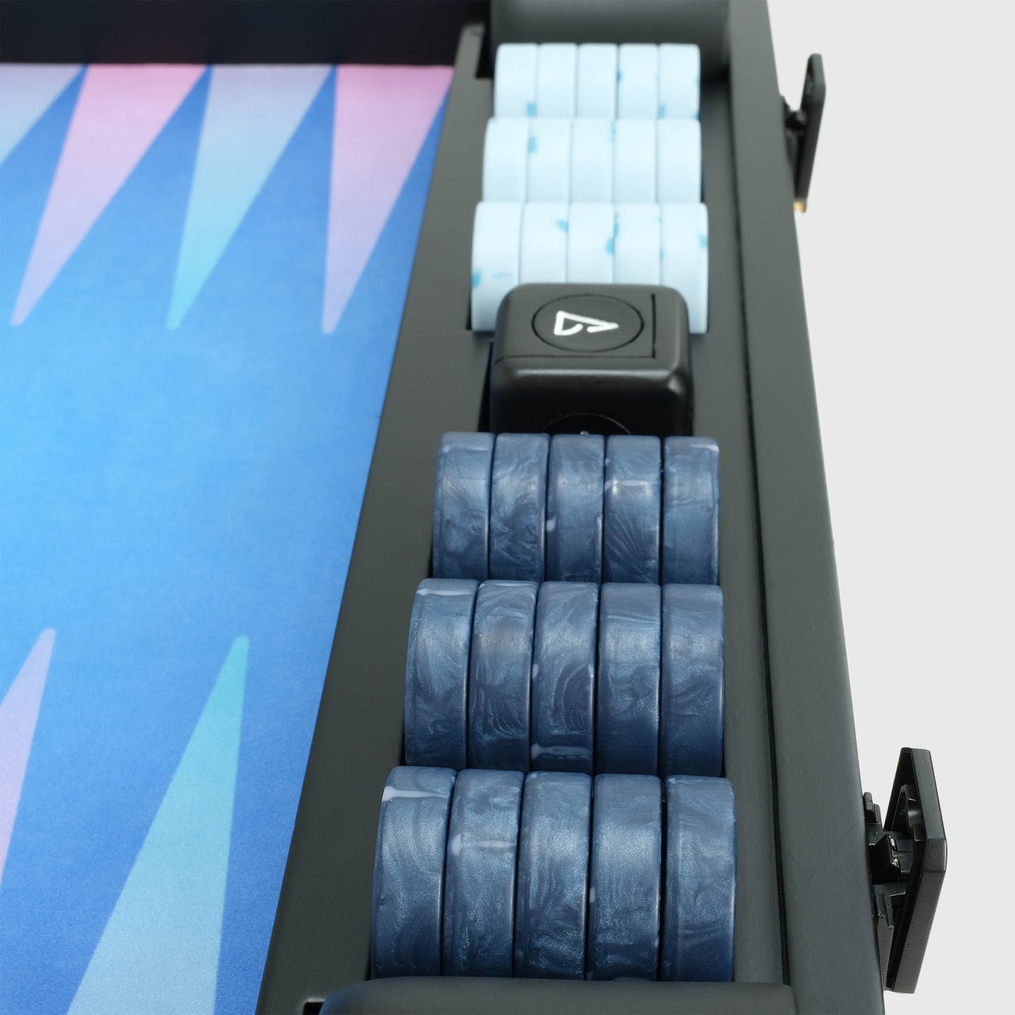Tabellone VOID, 2° generazione, edizione Vega, serie Interstellar, set backgammon di lusso, di Backgammon Galaxy