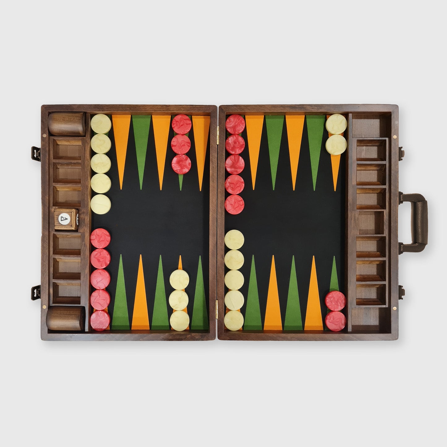 Tabellone del Grand Prix di Monte Carlo, set di backgammon di lusso, tema backgammon classico