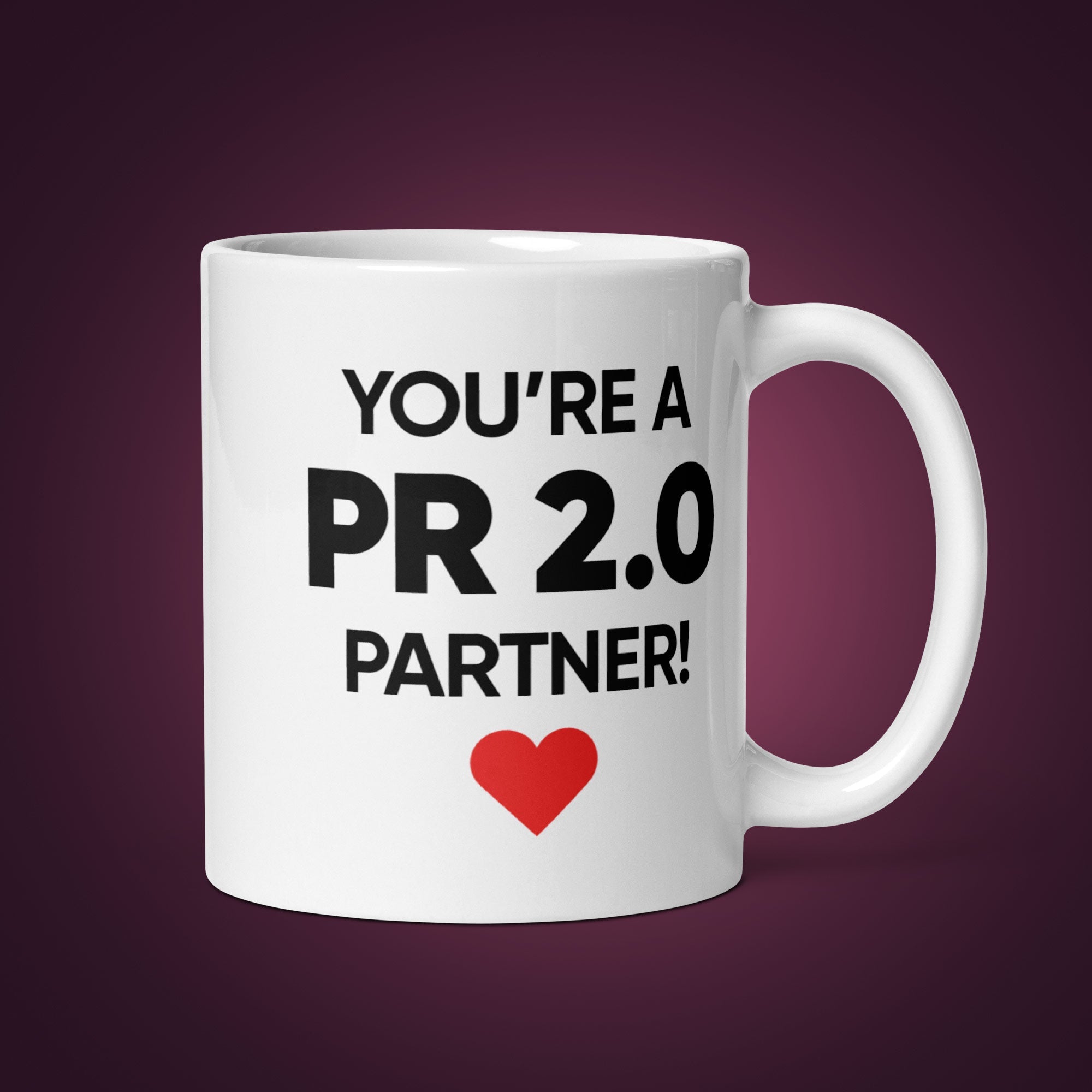 "You're a PR 2.0 Partner" Mug - Backgammon Galaxy