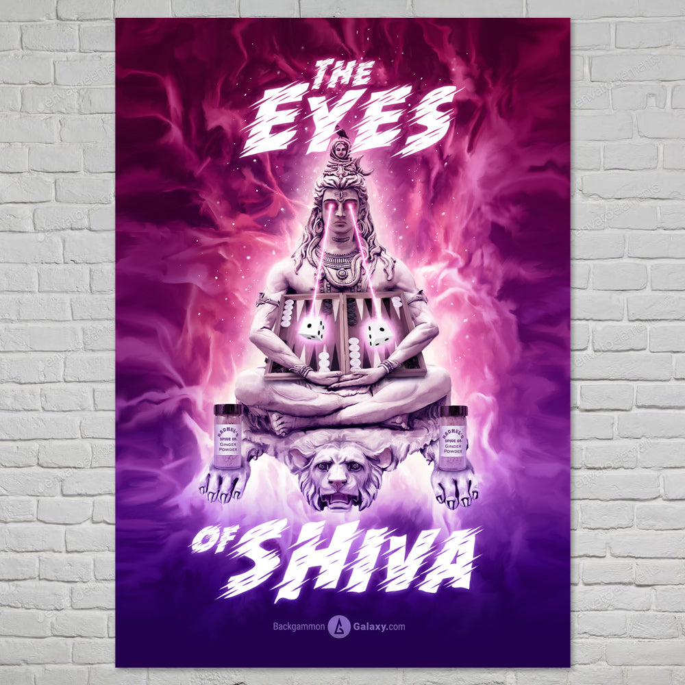 Original "Eyes of Shiva" Backgammon Poster - Backgammon Galaxy 21×30 cm Poster