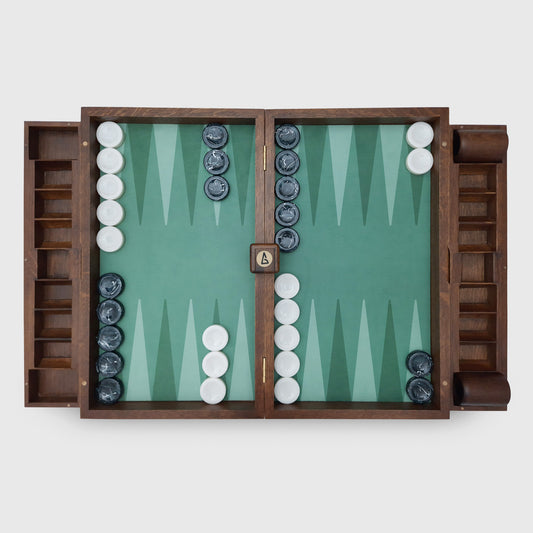Tavola di terra, set da backgammon di lusso, design innovativo, ecologico