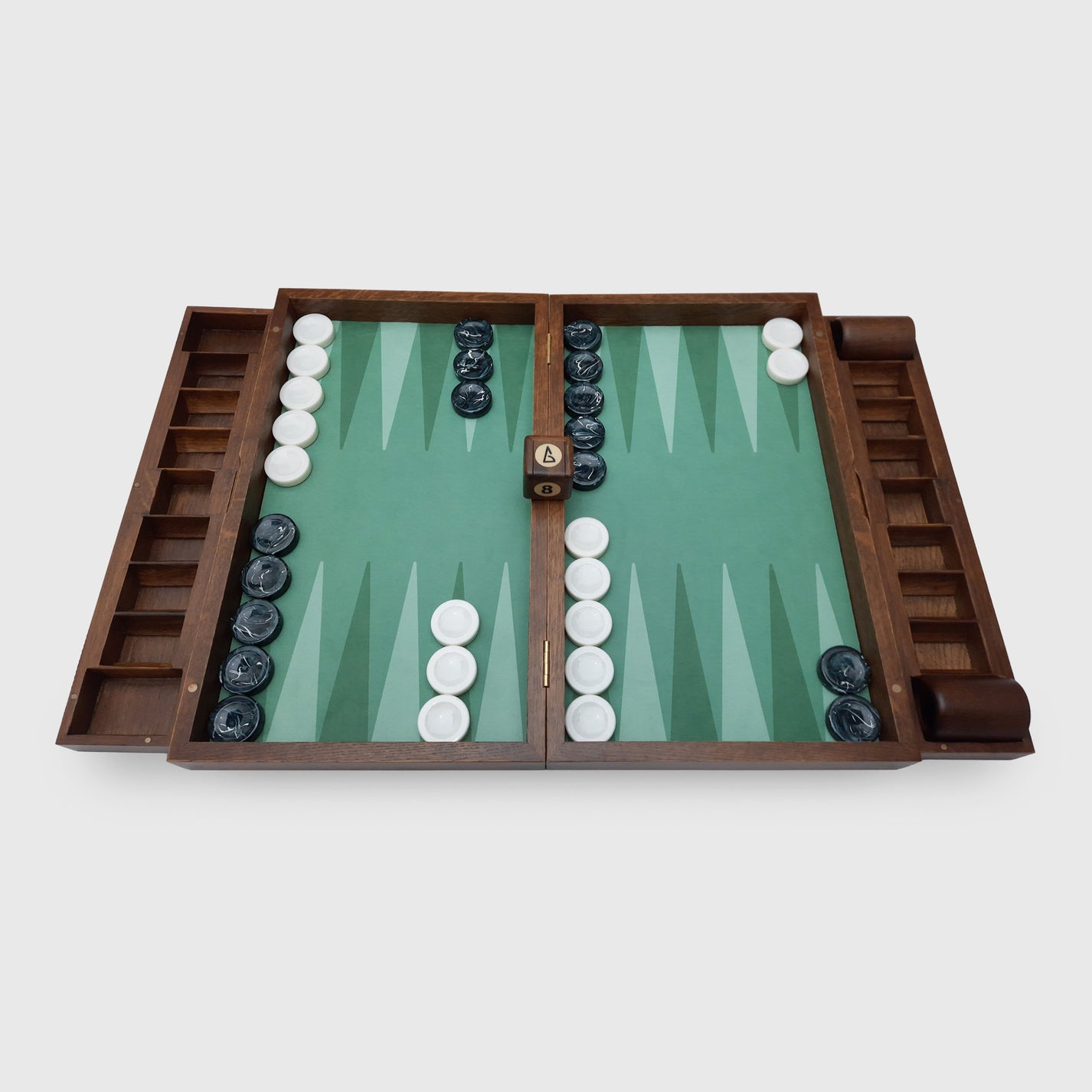 Luxury Backgammon Set, The Earth Board Innovative Ecofriendly