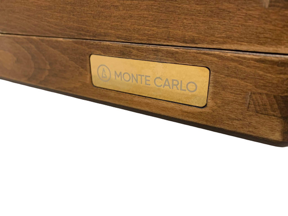 Tabellone del Grand Prix di Monte Carlo, set di backgammon di lusso, tema backgammon classico