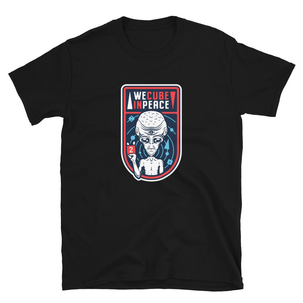 Backgammon T-shirt, We Cube in Peace, Unisex - Backgammon Galaxy