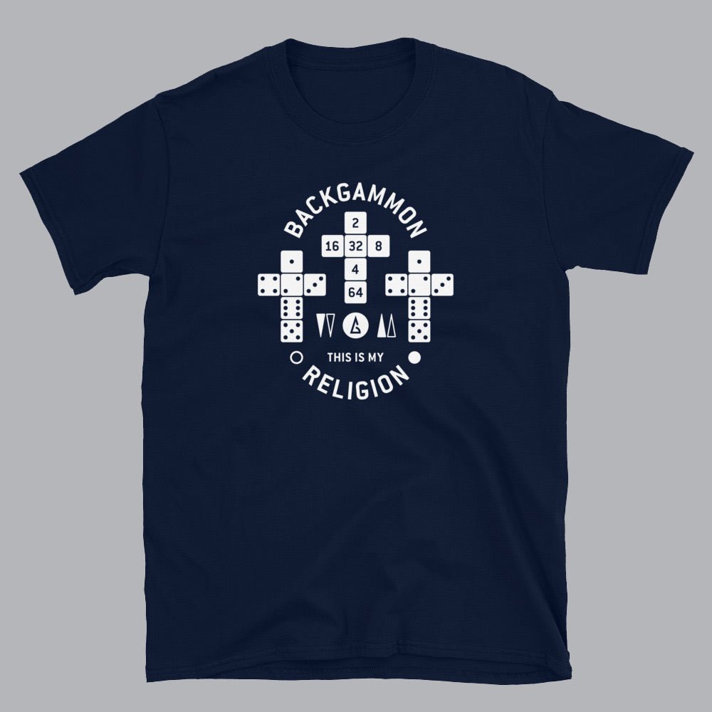 Backgammon - This is my Religion T-shirt, Unisex - Backgammon Galaxy