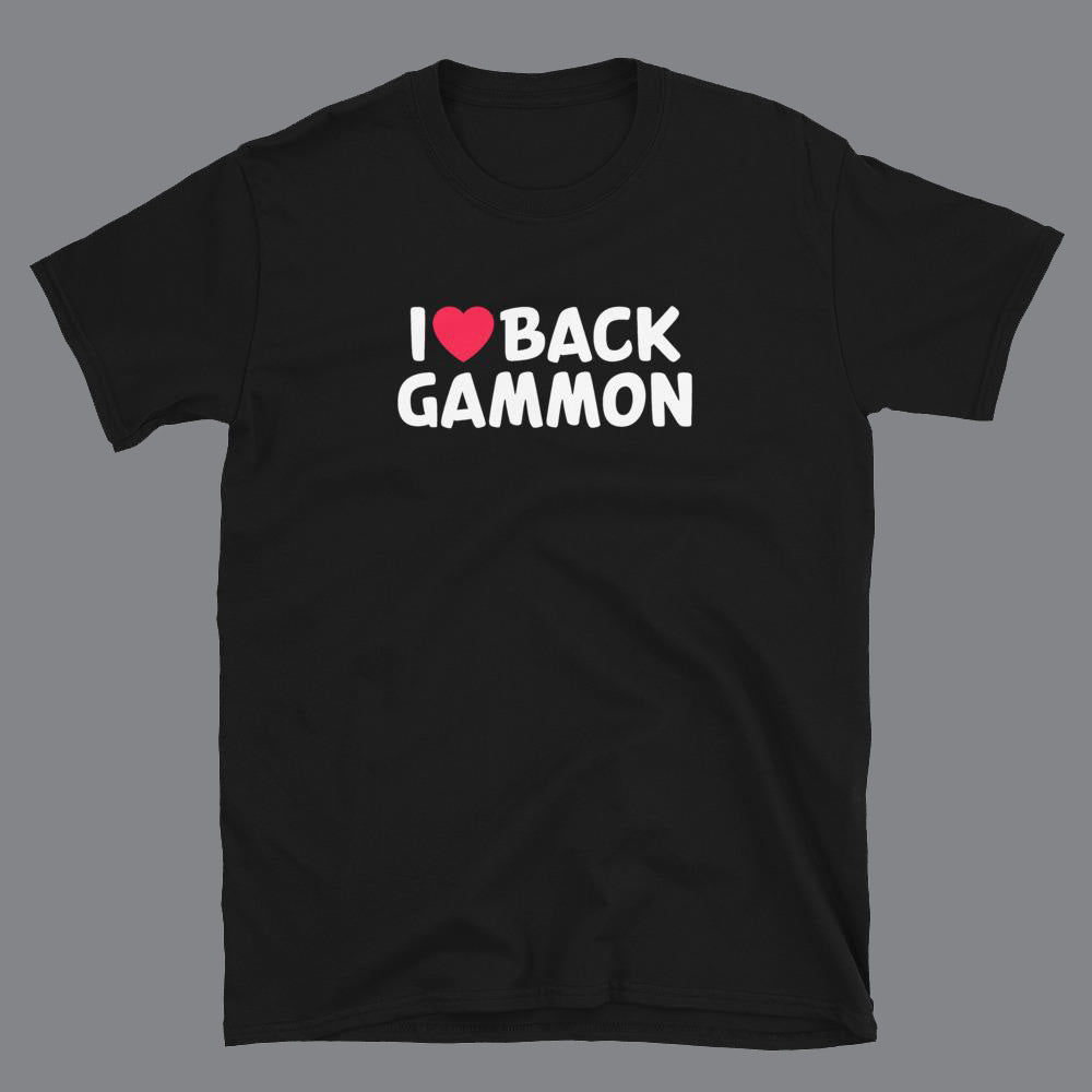 I Love Backgammon, Unisex T-shirt - Backgammon Galaxy Black / S T-shirt