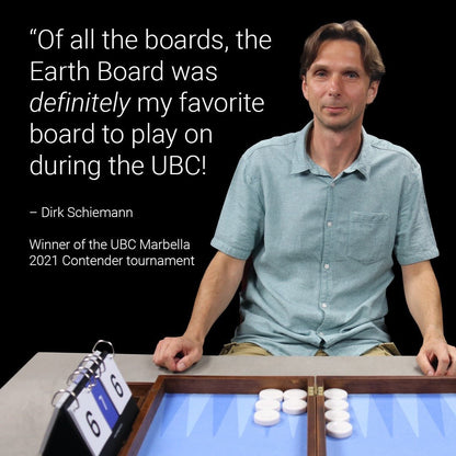 Earth Board - Cassio, Size: Tournament - Backgammon Galaxy