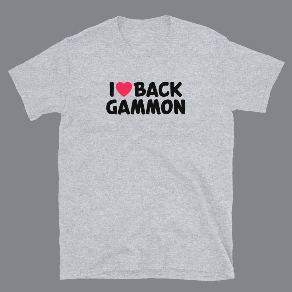 I Love Backgammon, Unisex T-shirt - Backgammon Galaxy Sport Grey / S T-shirt