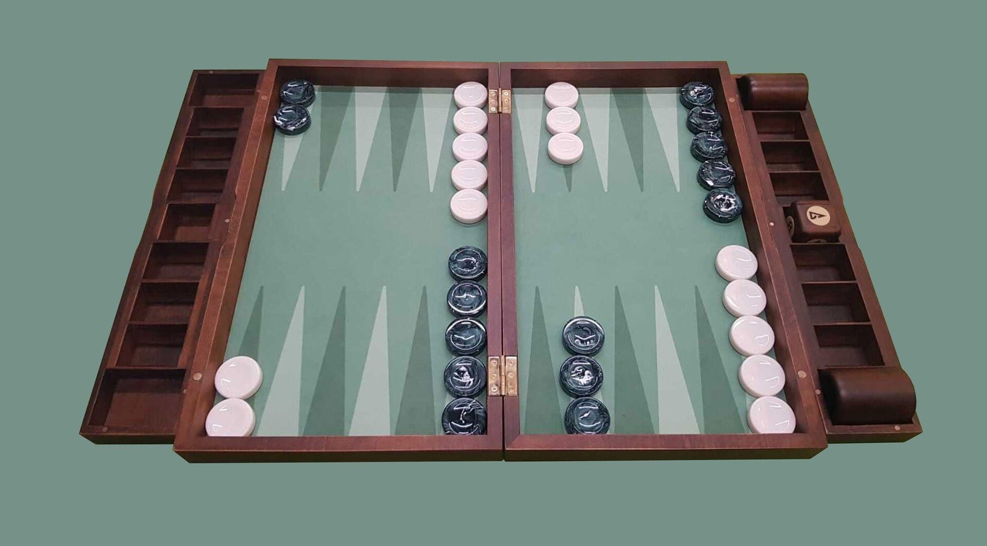 Earth or Void Board Inlay Set (MagFit system) - Various colors - Backgammon Galaxy Earth / Finger Dish Checkers (15 checkers) Backgammon Gear