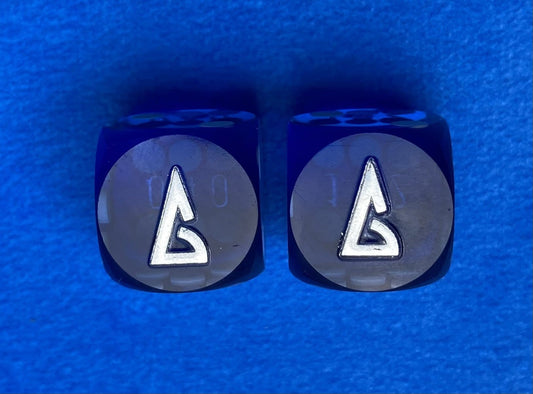 Backgammon Galaxy Dice Pair - Backgammon Galaxy Dice