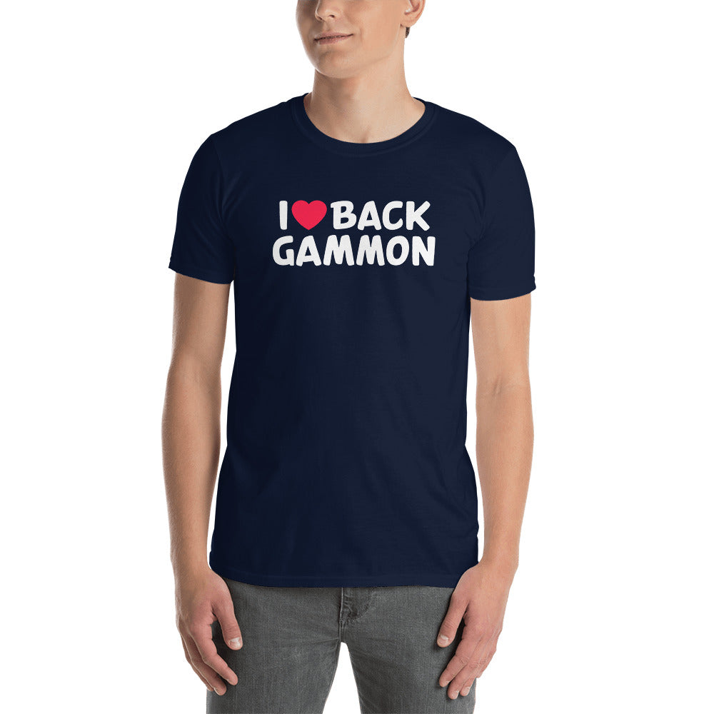 Short-Sleeve Unisex T-Shirt - Backgammon Galaxy Navy / S
