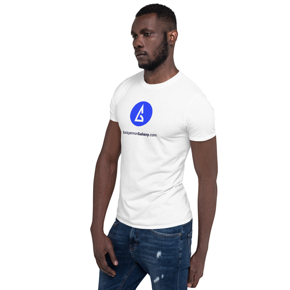 The Official Backgammon Galaxy T-Shirt (white) - Backgammon Galaxy