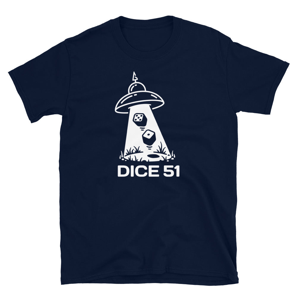 Backgammon t-shirt, Dice 51, unisex - Backgammon Galaxy Navy / S T-shirt