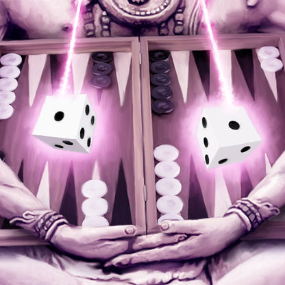 Original "Eyes of Shiva" Backgammon Poster - Backgammon Galaxy