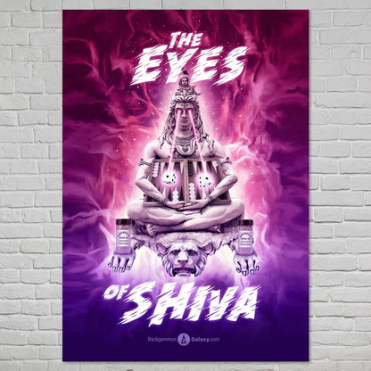 Original "Eyes of Shiva" Backgammon Poster - Backgammon Galaxy