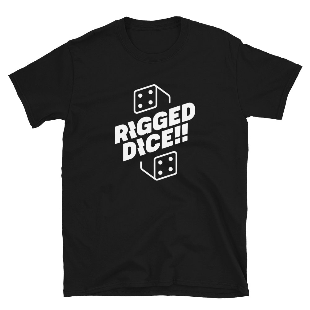 RIGGED DICE, Backgammon t-shirt, unisex - Backgammon Galaxy