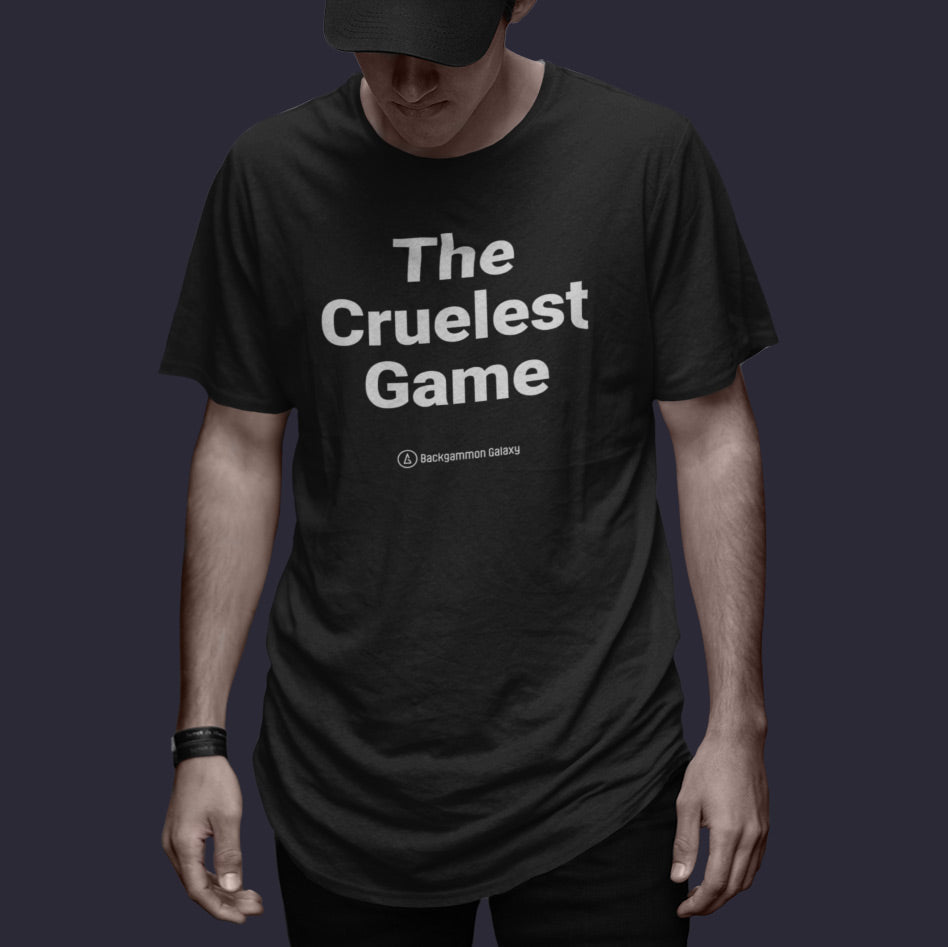 The Cruelest Game Unisex Backgammon T-Shirt - Backgammon Galaxy