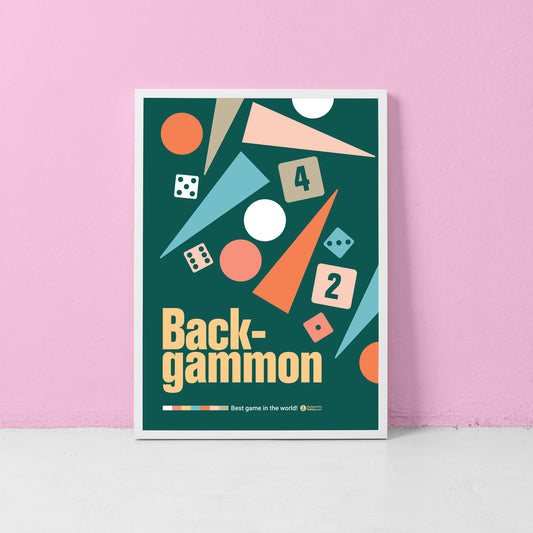Vintage Backgammon Deluxe Poster - Backgammon Galaxy Poster